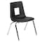 Flash Furniture Advantage Black Student Stack School Chair, 16" ADV-SSC-16BLK - alternate 4